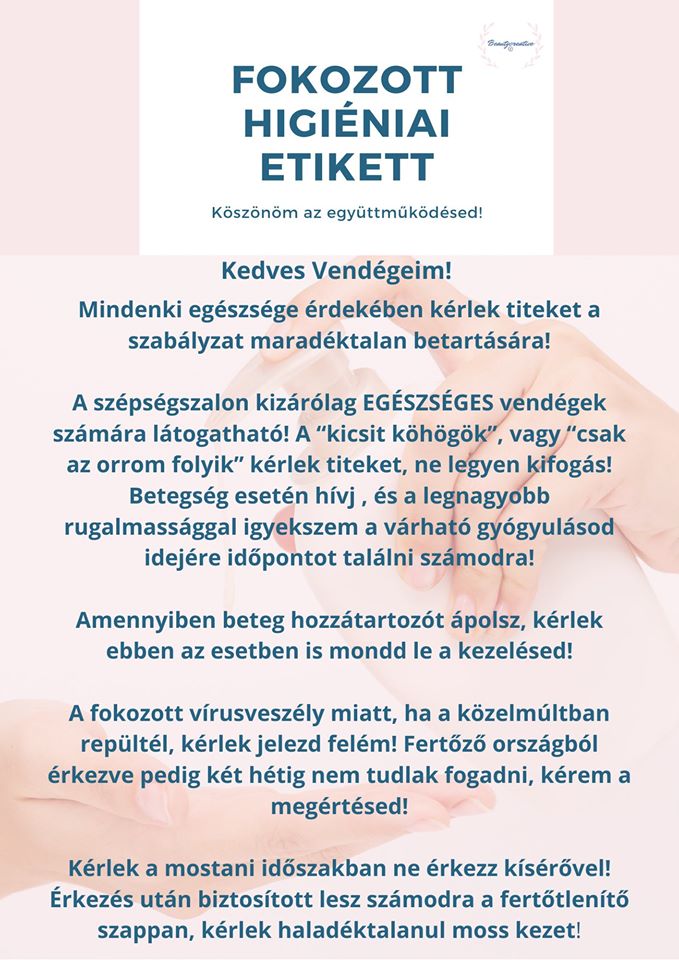 Fokozott higiéniai etikett